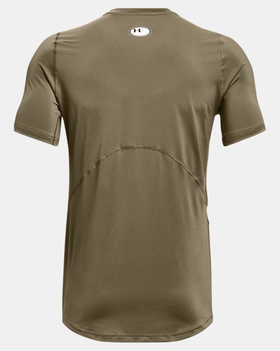 Men's HeatGear® Armour Fitted Short Sleeve, Green, pdpMainDesktop image number 5